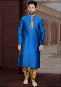 BLUE COLOR MENS KURTA SET